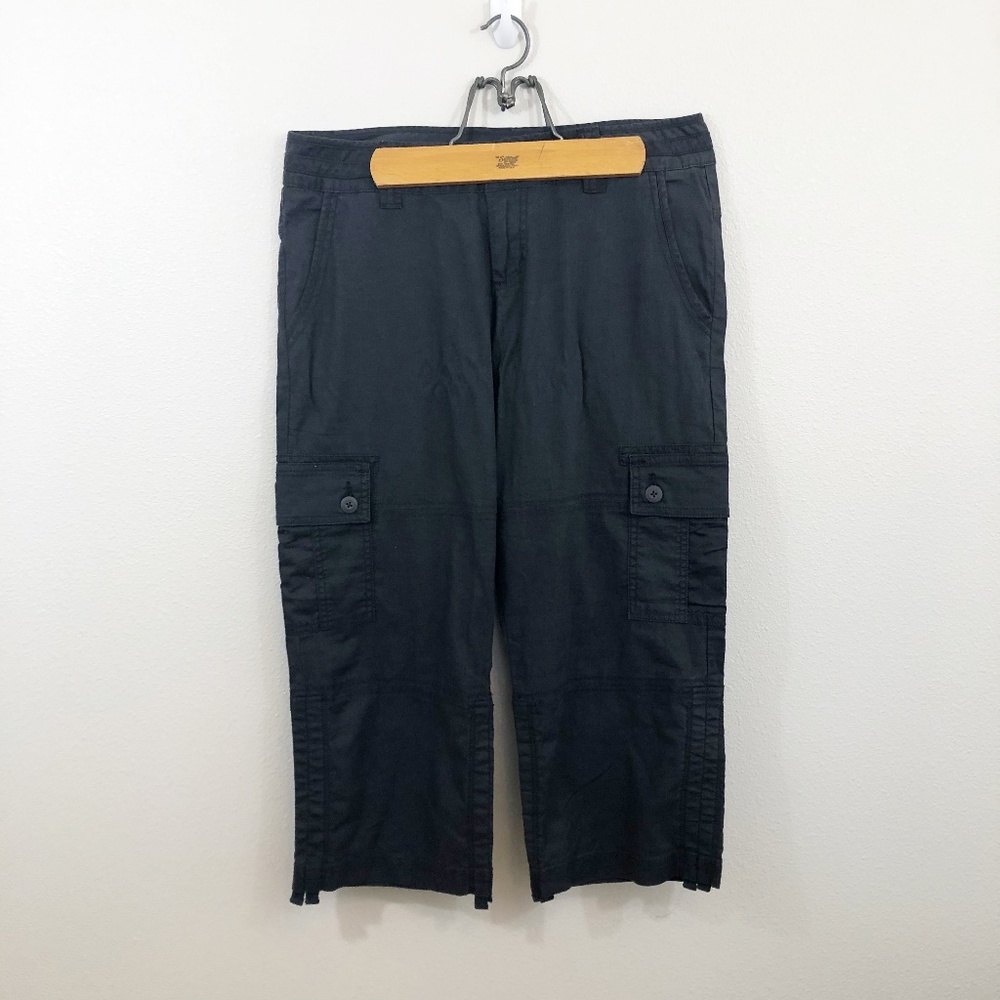 Prana Tie Waist Gray Hiking Pants Size 6